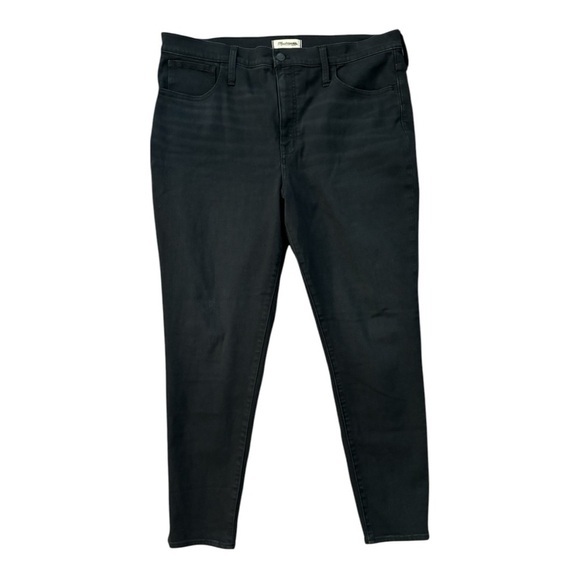 Madewell‎ 11" Roadtripper Super Soft Black Denim Jeans Women's Size 33 NWOT - Picture 1 of 8